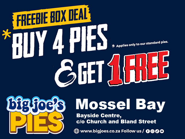 Big Joe’s Pies Mossel Bay Freebie Box Deal