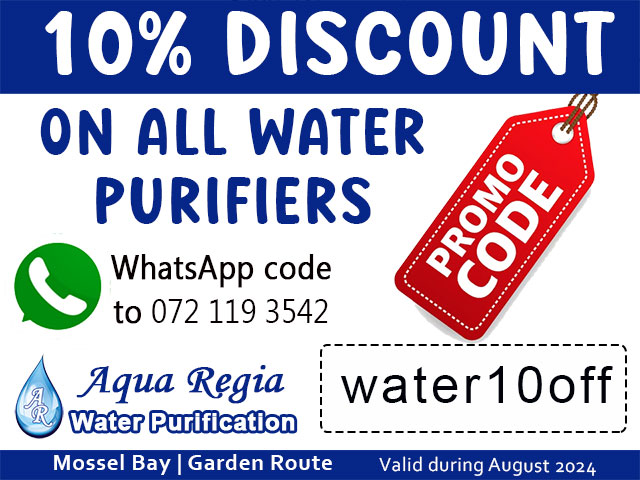 10% off Water Purifiers Mossel Bay