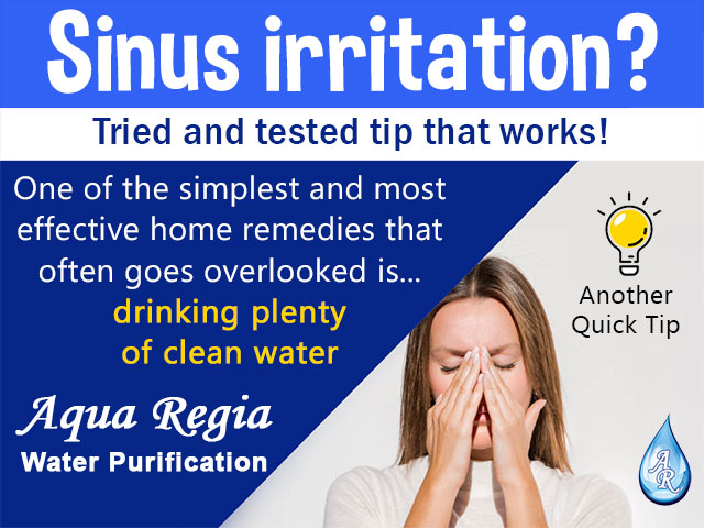 Hydration Can Fight Sinus Irritation