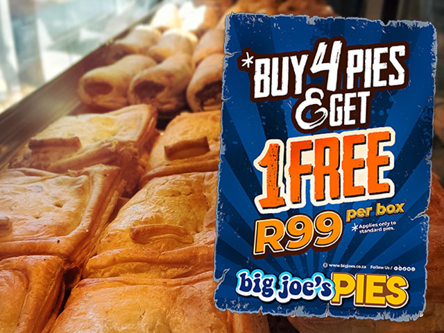 Special Box Deal at Big Joe’s Pies Mossel Bay