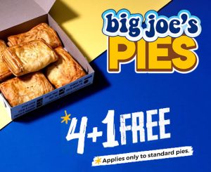 Buy 4 Pies at Big Joe’s Pies in Mossel Bay and Get 1 Free