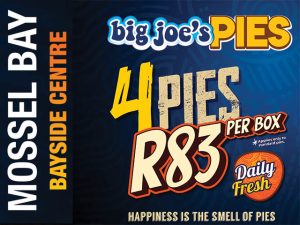4 Pie Box Deal at Big Joe’s Pies Mossel Bay