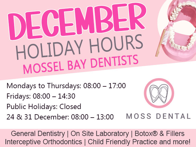 Mossel Bay Dentist December Holiday Hours