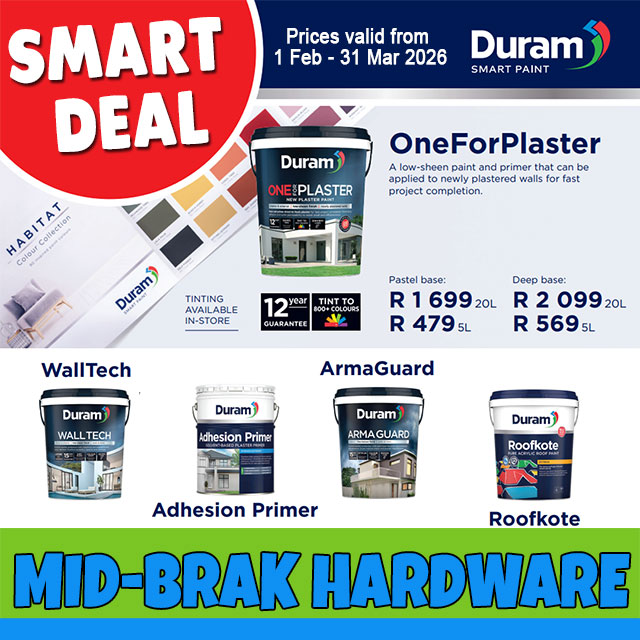 Duram Paint Specials Klein-Brakrivier
