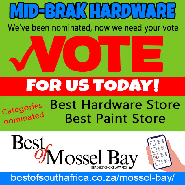 Vote Midbrak Hardware in Best of Mossel Bay 2026