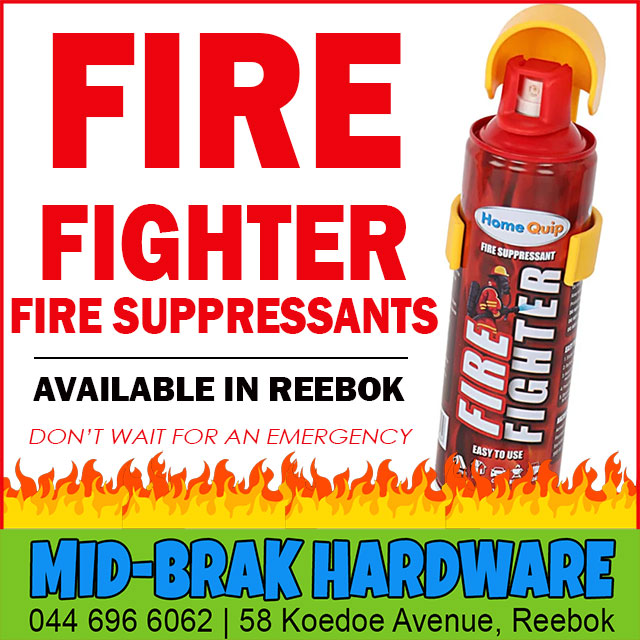 Fire Fighter Fire Suppressant Available in Reebok Klein-Brakriver