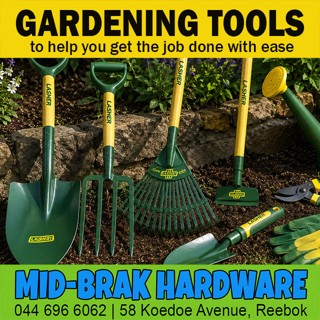 Gardening Tools Available at Midbrak DIY Reebok
