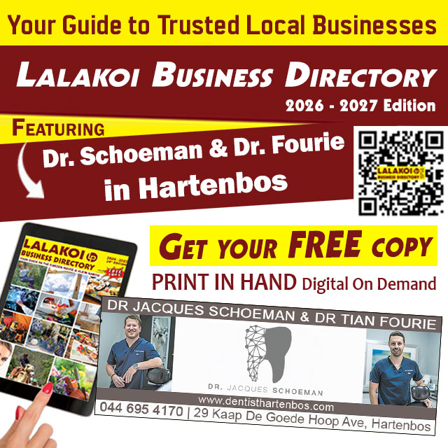 Dr Schoeman Hartenbos Dentist Featured in Lalakoi Directory